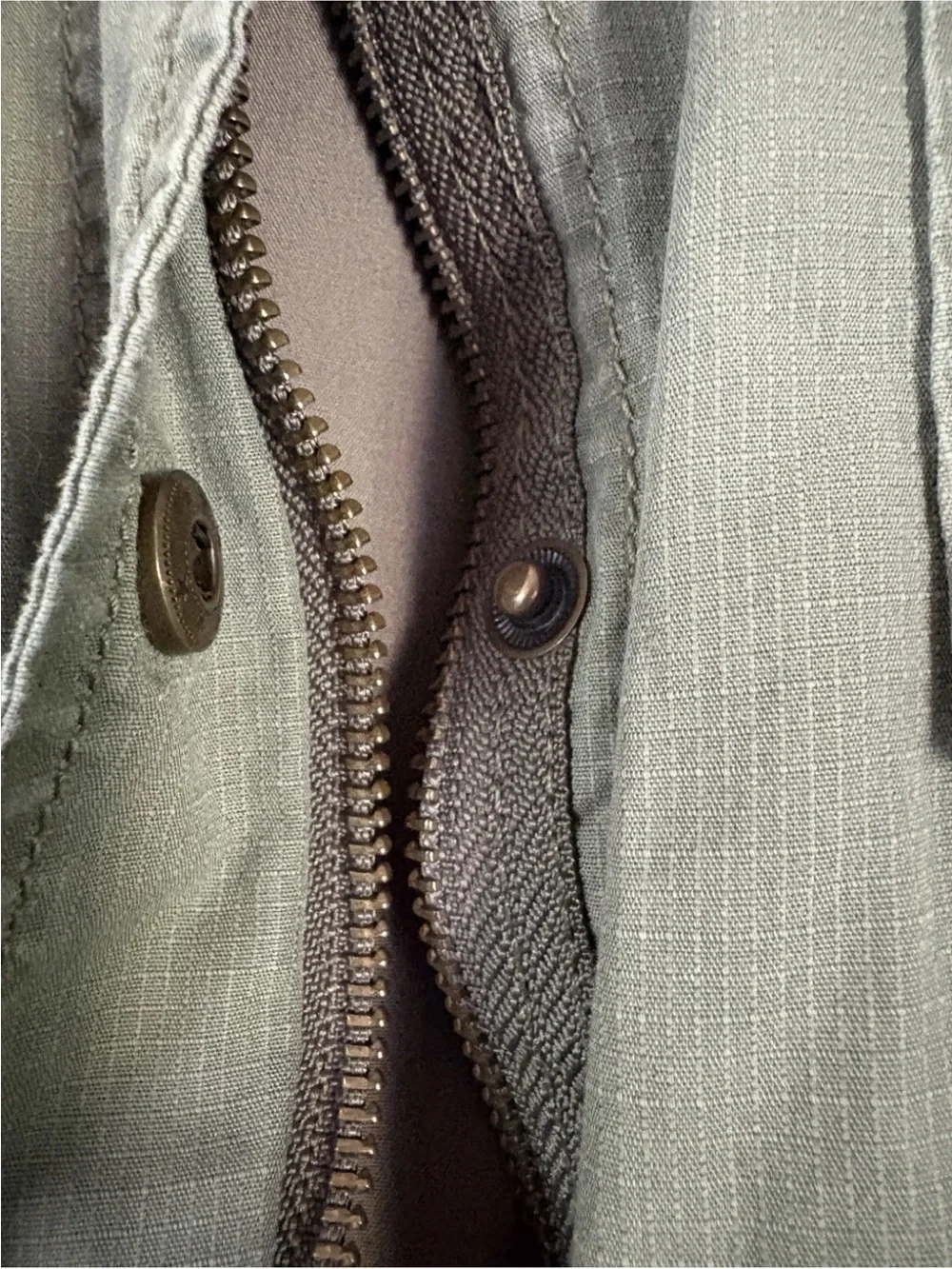 J.Crew Olive Utility Jacket - Women's Large